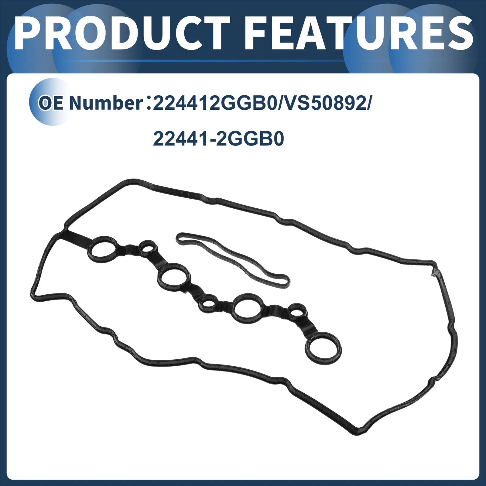 Valve Cover Gasket Set for Hyundai Sonata (2015–2019) 2.4L 2.0L 224412GGB0