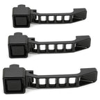 Set of 3 Black Aluminum Exterior Door Handles for Jeep Wrangler JK/JKU (2007–2018)