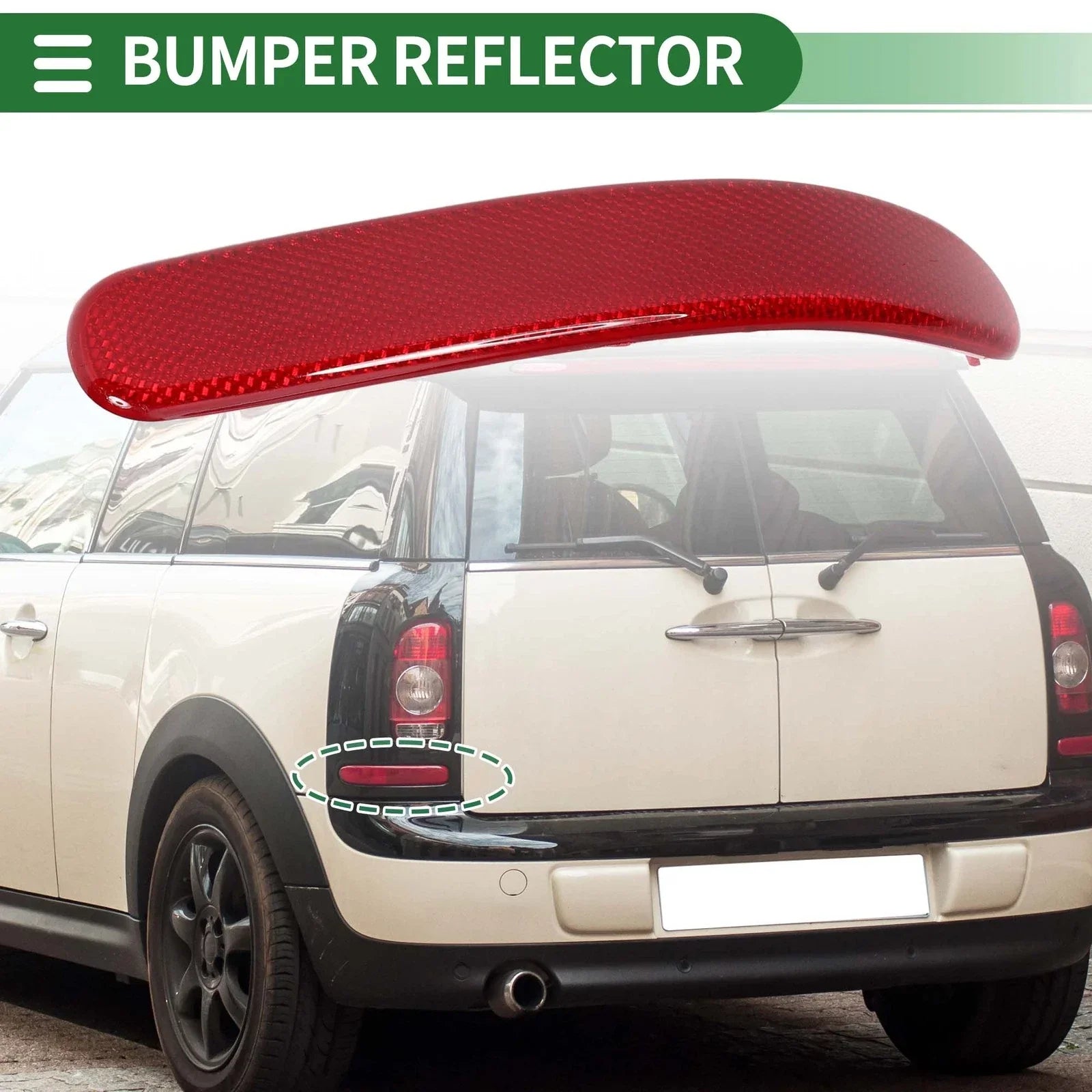 Bumper Reflector for BMW Mini Cooper Clubman R55 Rear Left (2008-2014)