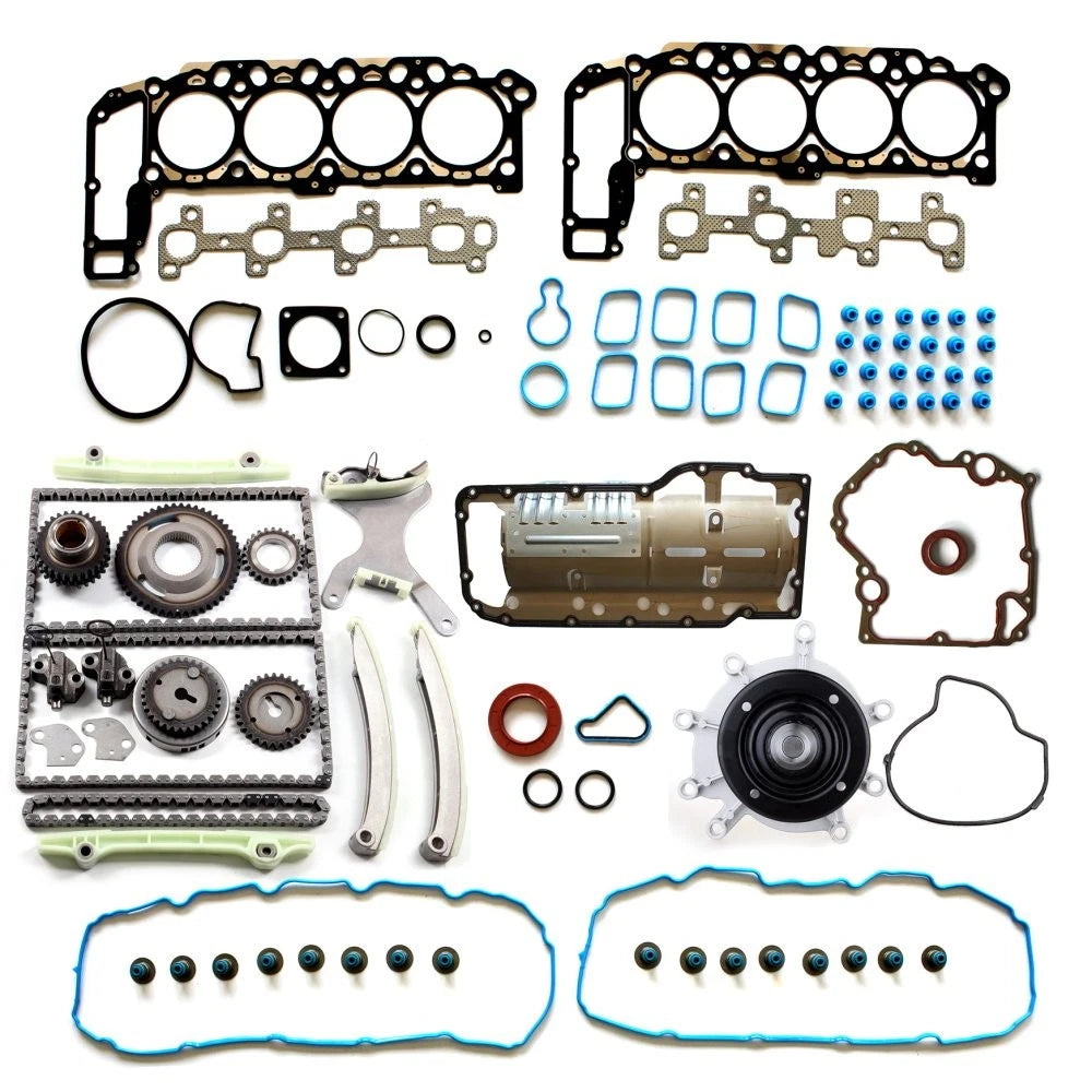Timing Cover Gasket & Timing Chain Kit & Water Pump for Dodge Ram 1500 (2002)