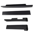 Set of 2 Rocker Panel Covers for Chevrolet Silverado Extended (1999-2006) Black