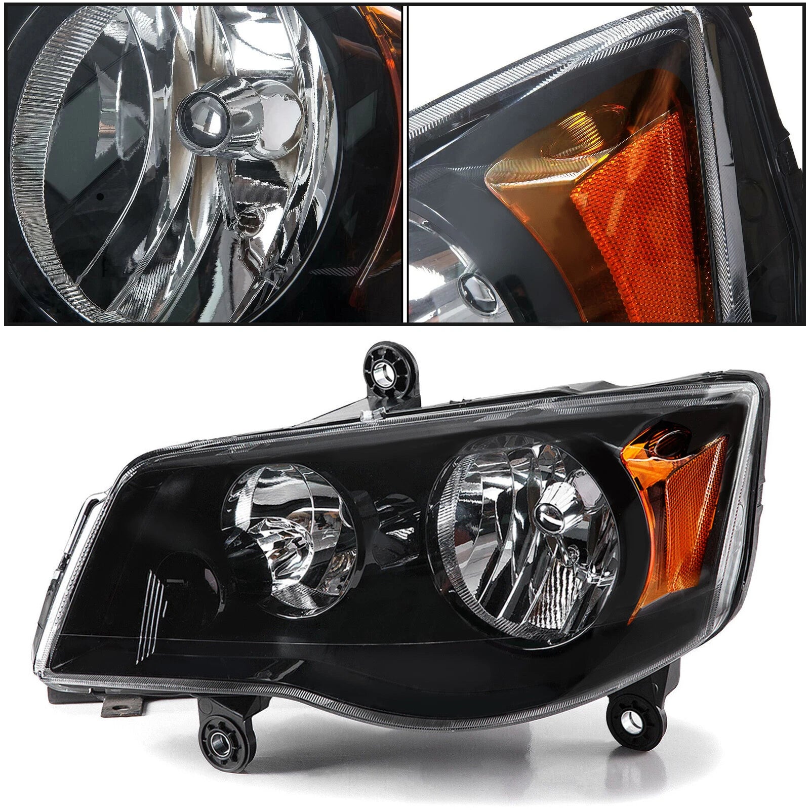 Left Driver Side Headlight for Dodge Grand Caravan, Town & Country (2011-2020)