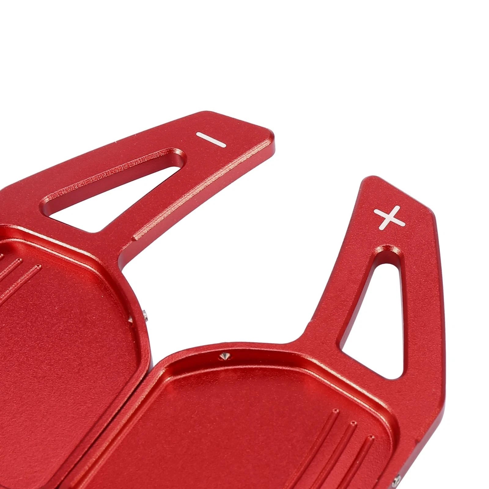 Pair Red Steering Wheel Shift Paddle Covers for Audi A3 A4 A5 A6 (2013–2020)