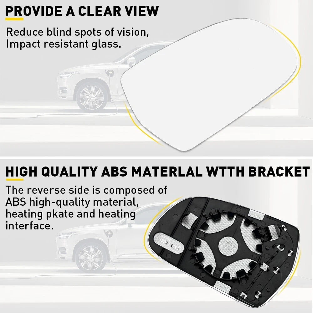 Mirror Glass for Audi A3 A4 A5 S4 S5 (2000â2023) Right Side RH