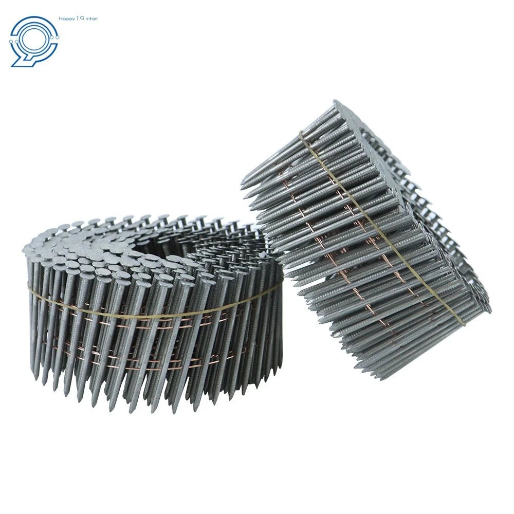 3600 Pack 15° Collated Wire Coil Full Round Head Siding Nails 2-1/4" x 0.092"