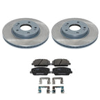 DuraGo Front Rotor & TRW Pro Low-Met Disc Brake Pad Kit for Forte5 Veloster (2014–2019)