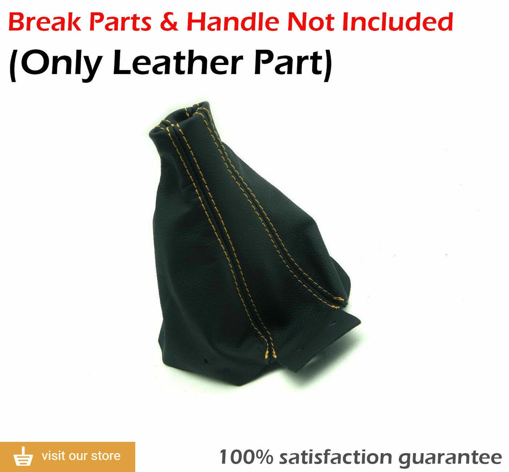 E Brake Boot Cover for Nissan 300ZX (1990–1996) Black Yellow Stitch