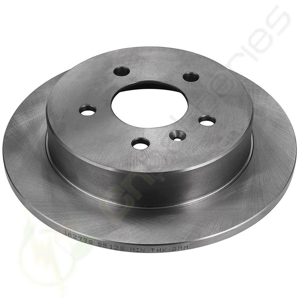 Set of 2 Front Rear Solid Brake Rotors for Chevrolet Monte Carlo (2006–2007)