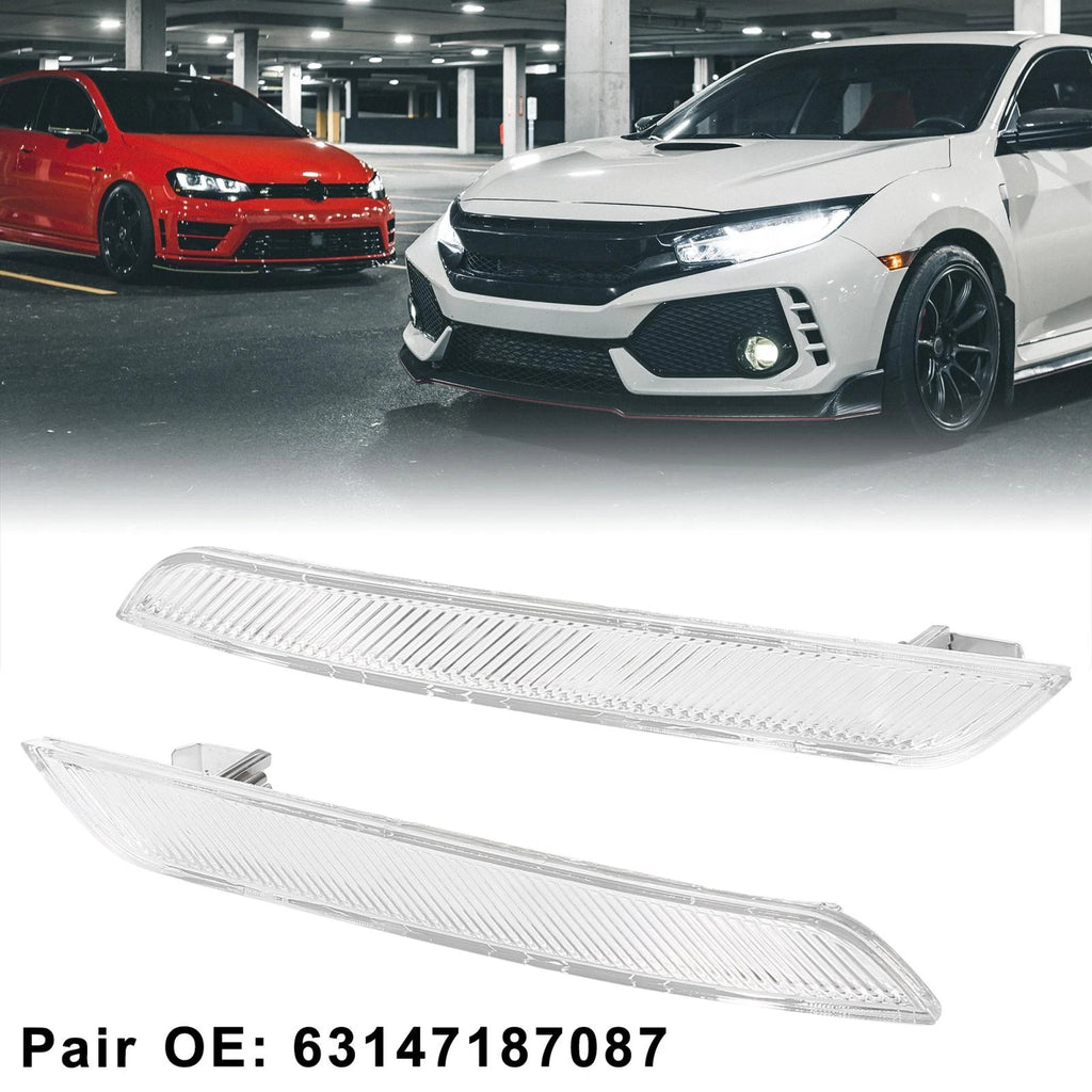 Set of 2 Front Bumper Reflectors for BMW X6 (63147187087, 63147187088)