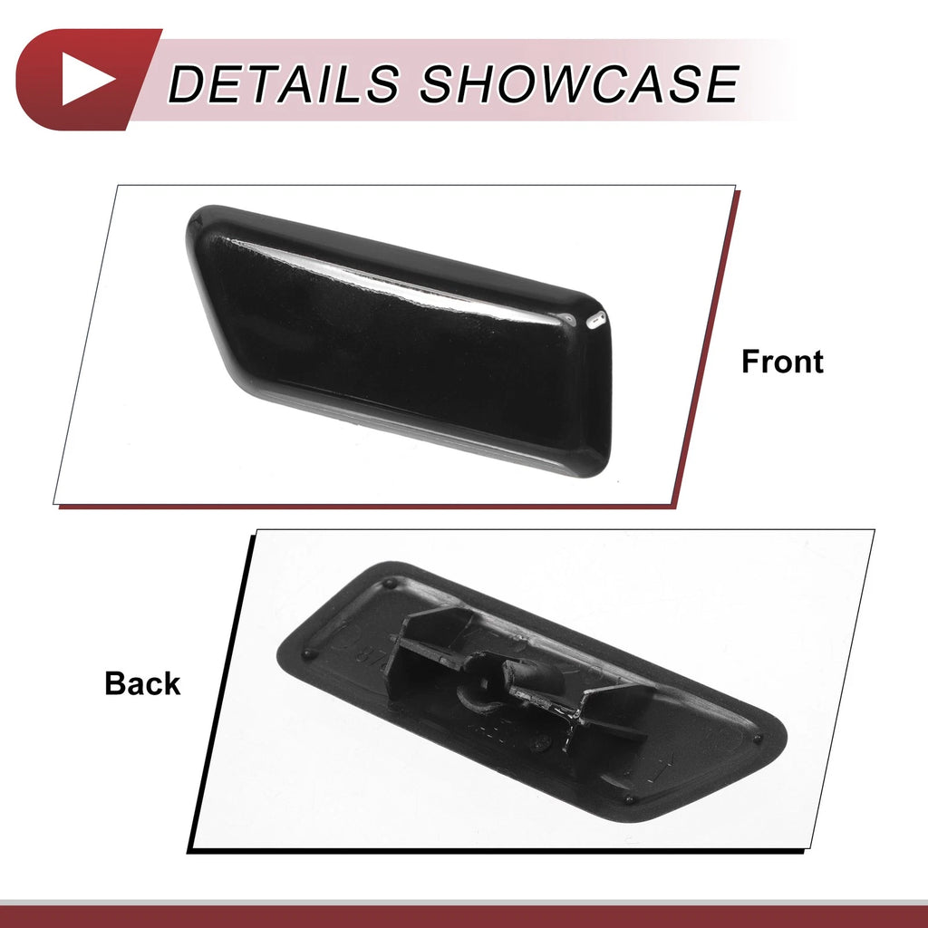 Front Left Washer Nozzle Cover Cap for Mitsubishi Outlander (2006–2018) Black