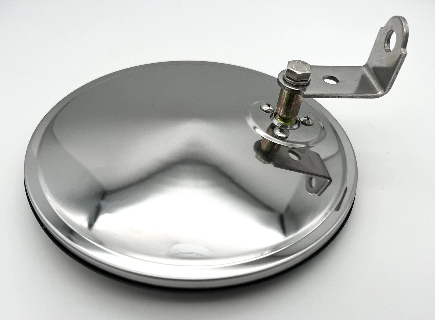 Stainless Round Convex Mirror with Offset Mount Stud for Trucks (2000–2025)