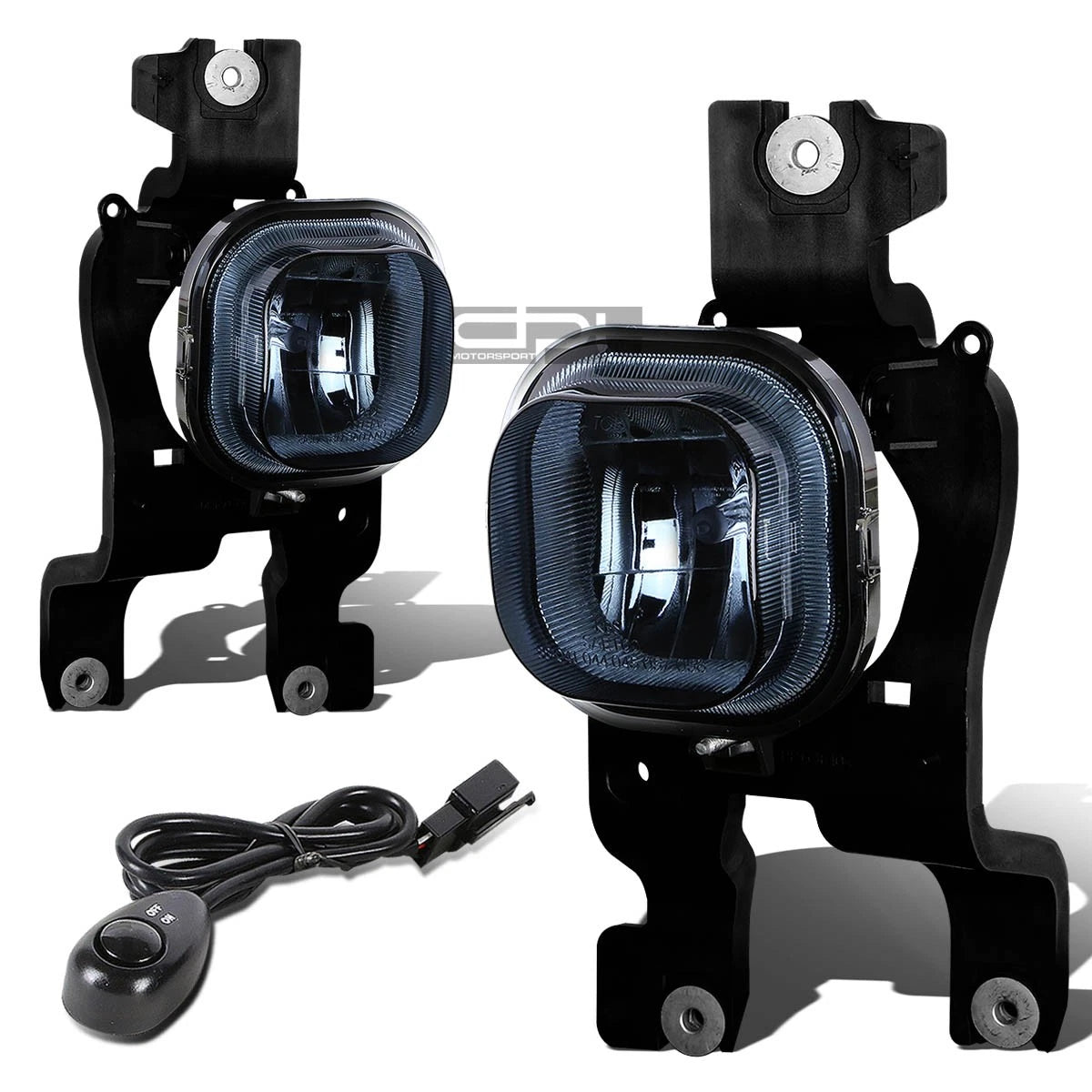 Fog Light Lamp Pair for Ford Super Duty (2008–2010) Smoked Lens OE