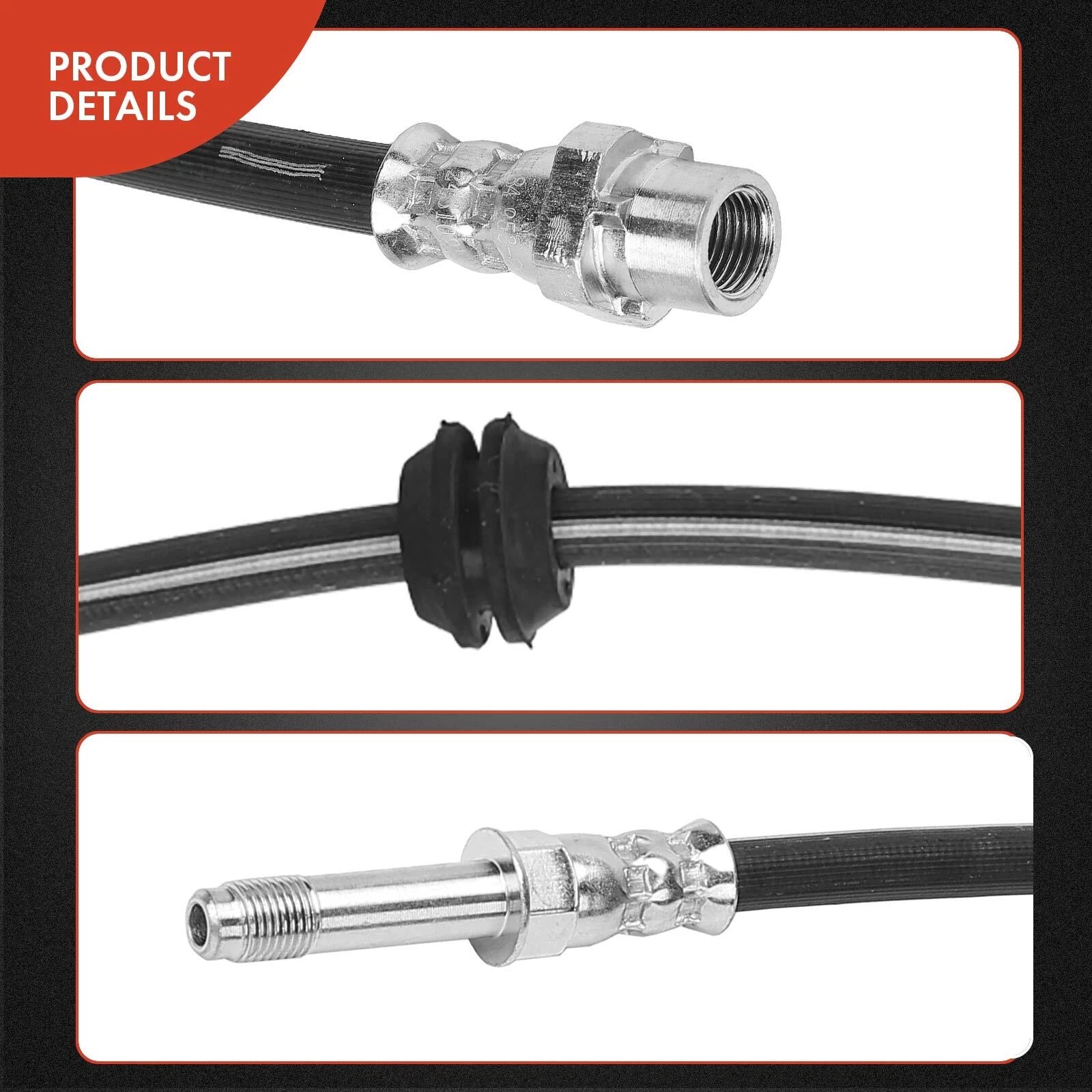 2X Rear Brake Hydraulic Hose for BMW G30 530e (2018–2022) G11 740i G15 840i