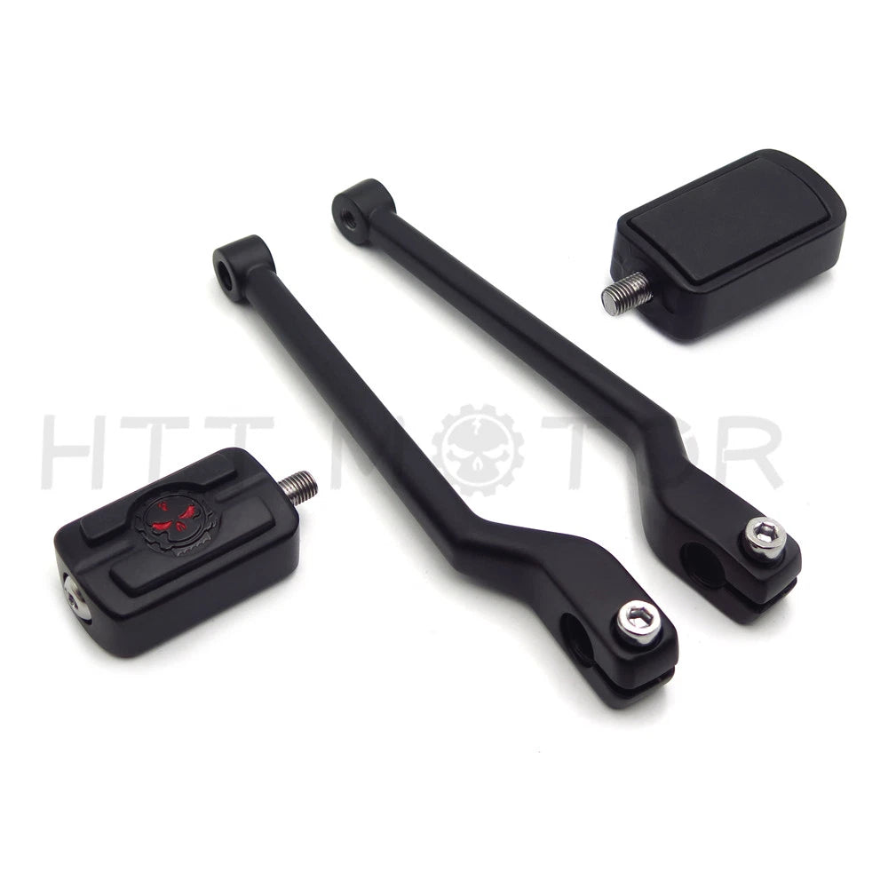 Black Heel Toe Shift Lever Skull Shifter for Harley Sportster XL883 XL1200 XL48 (2004–2023)