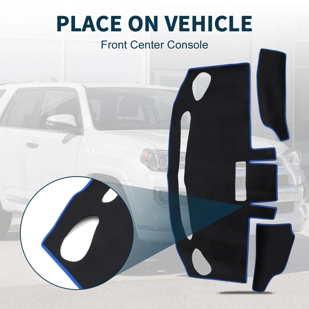 Dashboard Cover Mat for Mazda Flair Wagon MM21 (2012–2019) Black Blue Set