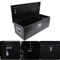 30 Inch Black Aluminum Diamond Plate Tool Box for Truck Trailer