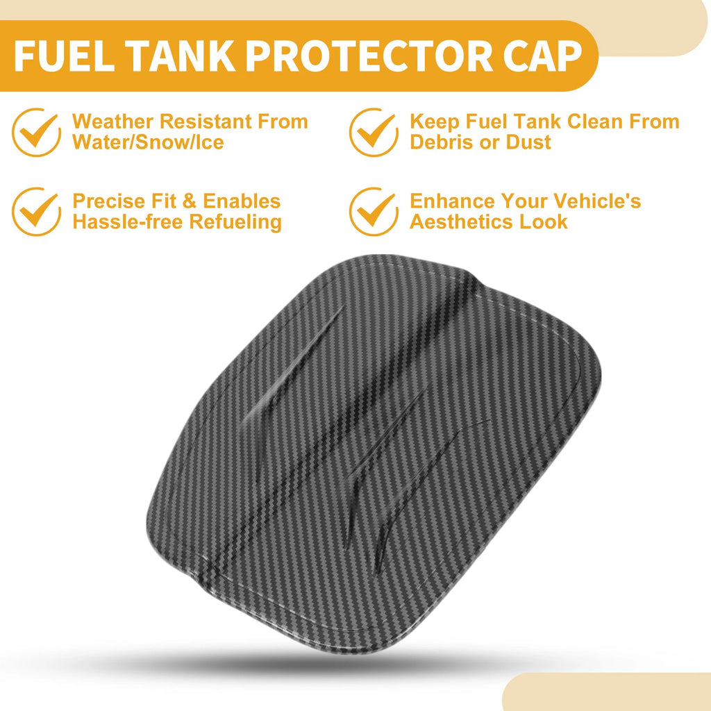 Fuel Tank Door Cap for Honda Accord (2023–2025) Carbon Fiber Black