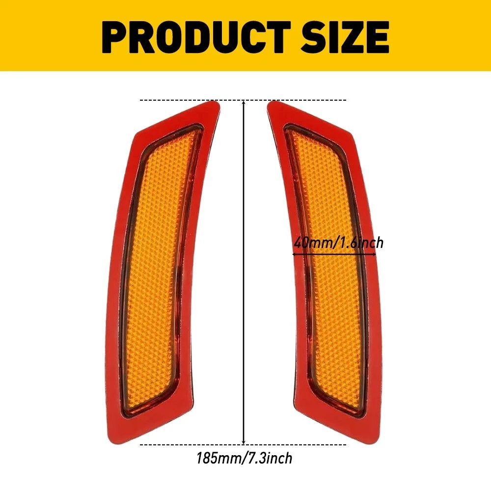 Amber Front Bumper Reflector Side Marker Lights for BMW 5 Series F10 (2011–2016)