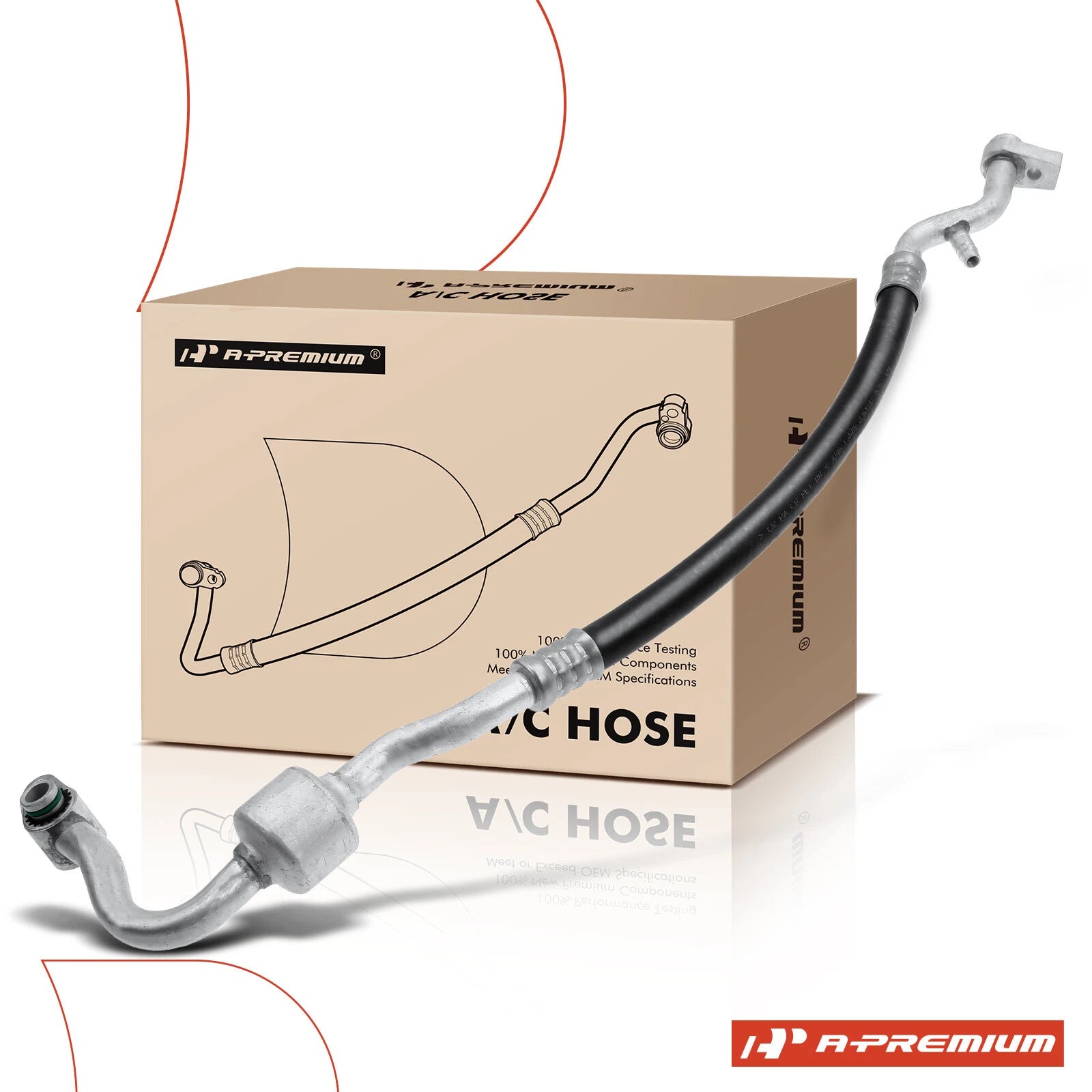 A/C Suction Line Hose for Ford Fiesta (2014–2019) Low Pressure