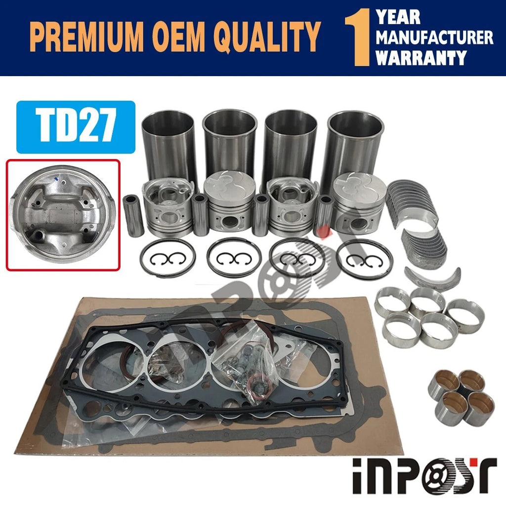 Engine Overhaul Rebuild Kit for Nissan TCM Forklifts D21 D22 (TD27 TD27T)