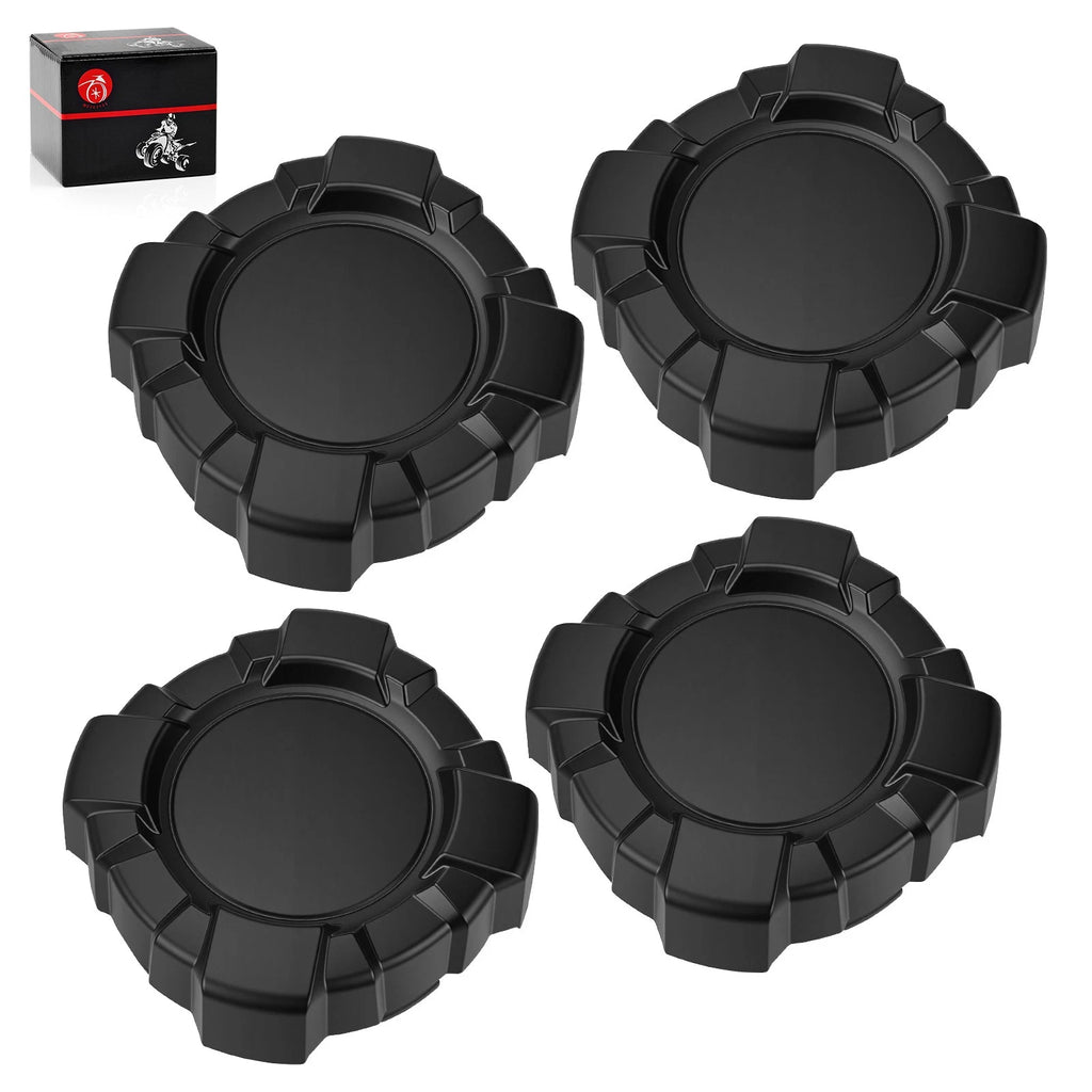 Set of 4 Black Rim Center Caps for Polaris General 1000 (2016–2025) 1522498