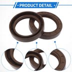 2X Oil Seal Rotary Shaft Seal FKM Rubber 50x70x12mm for Various Models