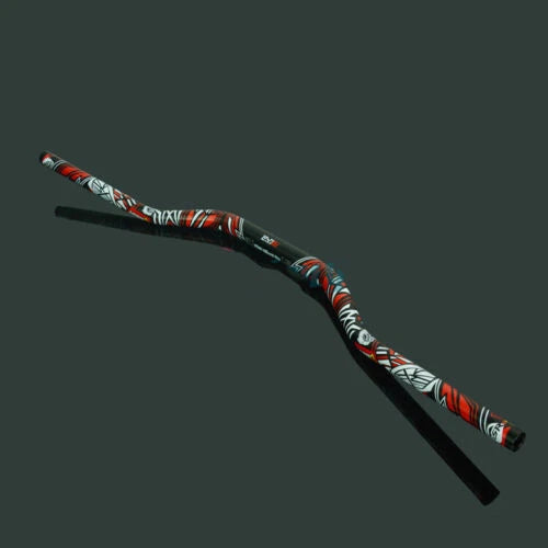 Black Handlebar with Grips for Dirt Pit Bike (28mm, 1-1/8")