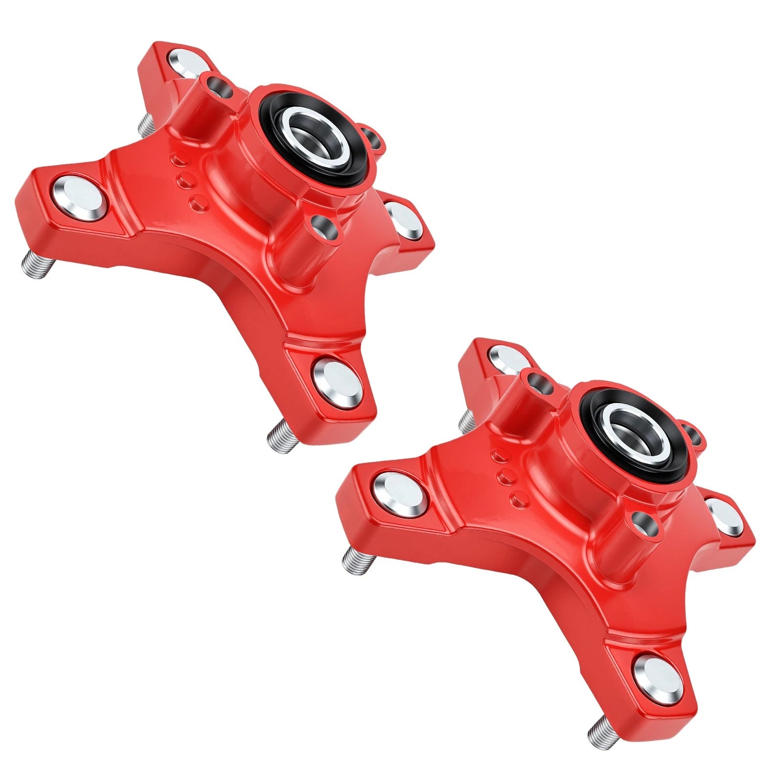 Set of 2 Red Wheel Hubs for Honda Sportrax 400 TRX400EX 2002–2008