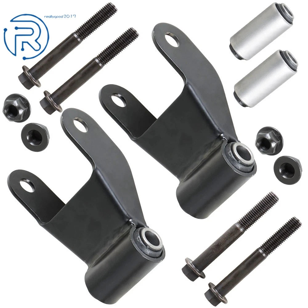Pair Rear Leaf Spring Shackle Bracket Repair Kit for Mazda B2500 (1998–2001) 722-001