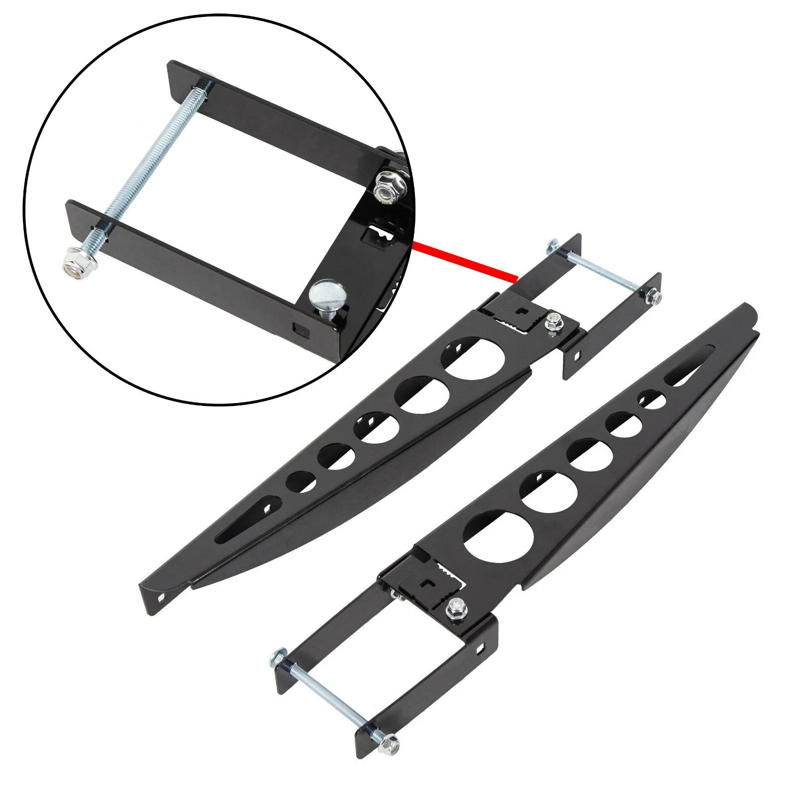 Set of 2 Rear Bumper Mounting Cargo Carrier Support Arms for RV