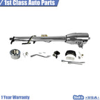 33" Chrome Tilt Steering Column Automatic Shift w/ Key for Chevy Pontiac