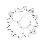 Serrated Thread Gauge for Screw Pitch and Diameter Verification