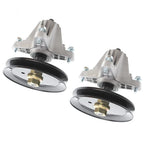 2 Spindle Assembly with Pulley Bolt for Troy Bilt TB42