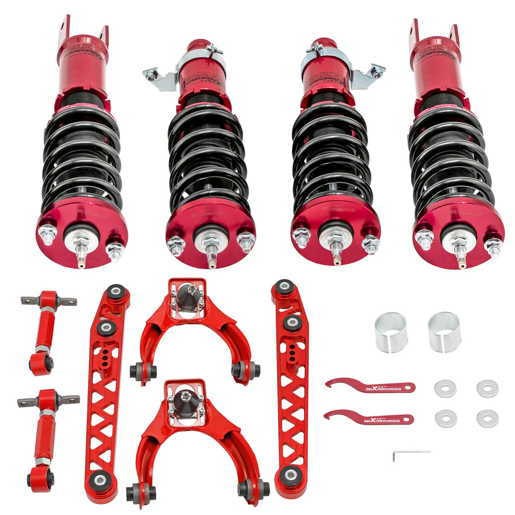 Coilover Shock + 6x Control Arms & Camber Kit for Honda Civic EK EJ EM (1996–2000)