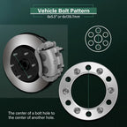 2X 6x5.5 to 6x135 1.5" Wheel Spacers for GMC Sierra 1500 (2014–2023)