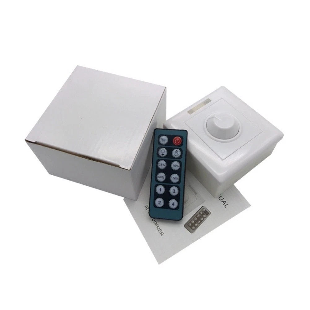 Knob Dimmer for LED Strips (12V 24V) - 12 Position PWM Control