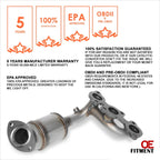 Exhaust Manifold Catalytic Converter Left for Highlander/Sienna/RX330 (2004–2007)