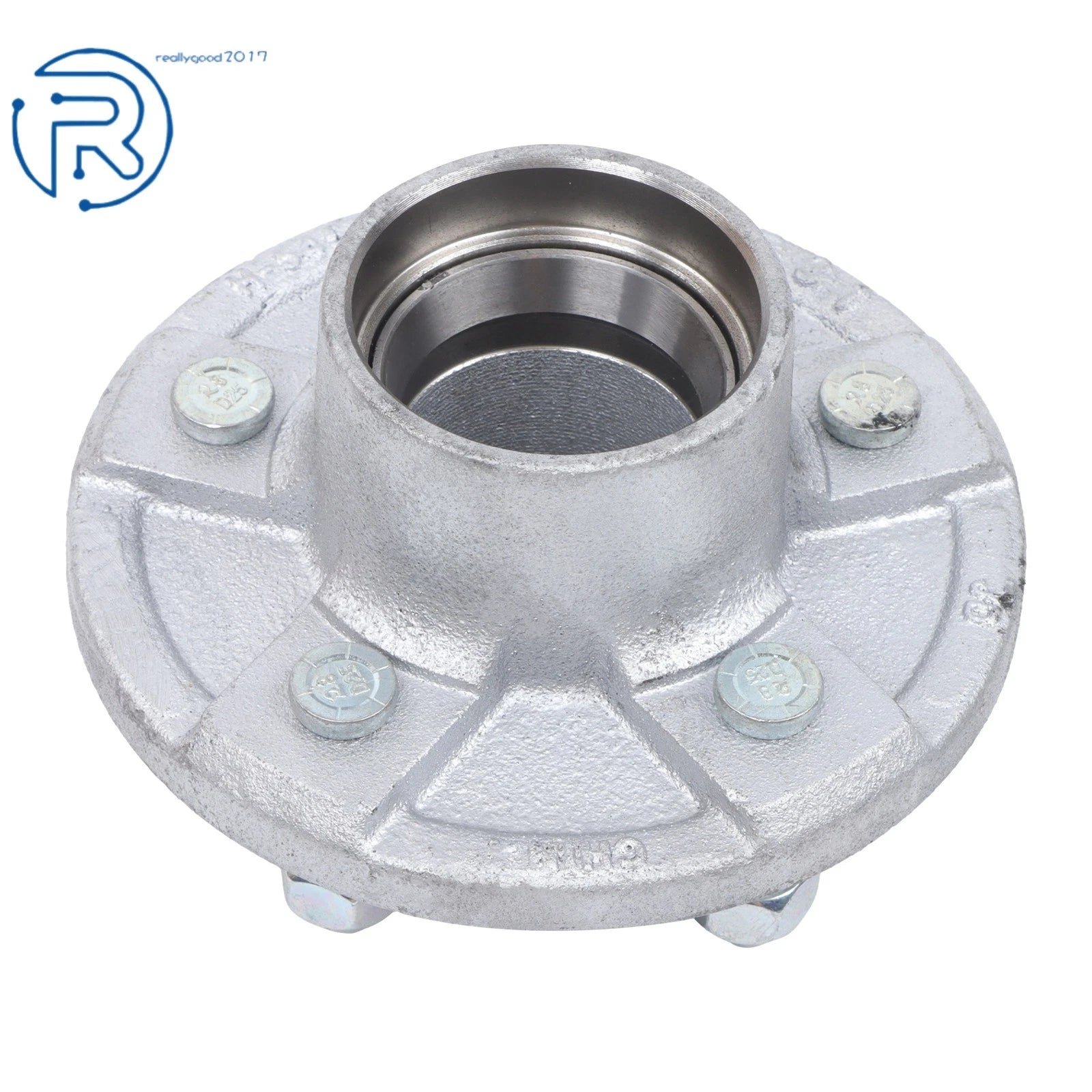 Set of 2 Galvanized Trailer Hub Kit for 3500 lbs Trailer (Year Range)
