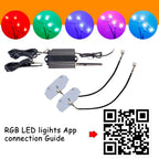 RGBW LED Multi-Color Changing Headlight DRL Accent Pair for Ford Mustang (2013–2014)