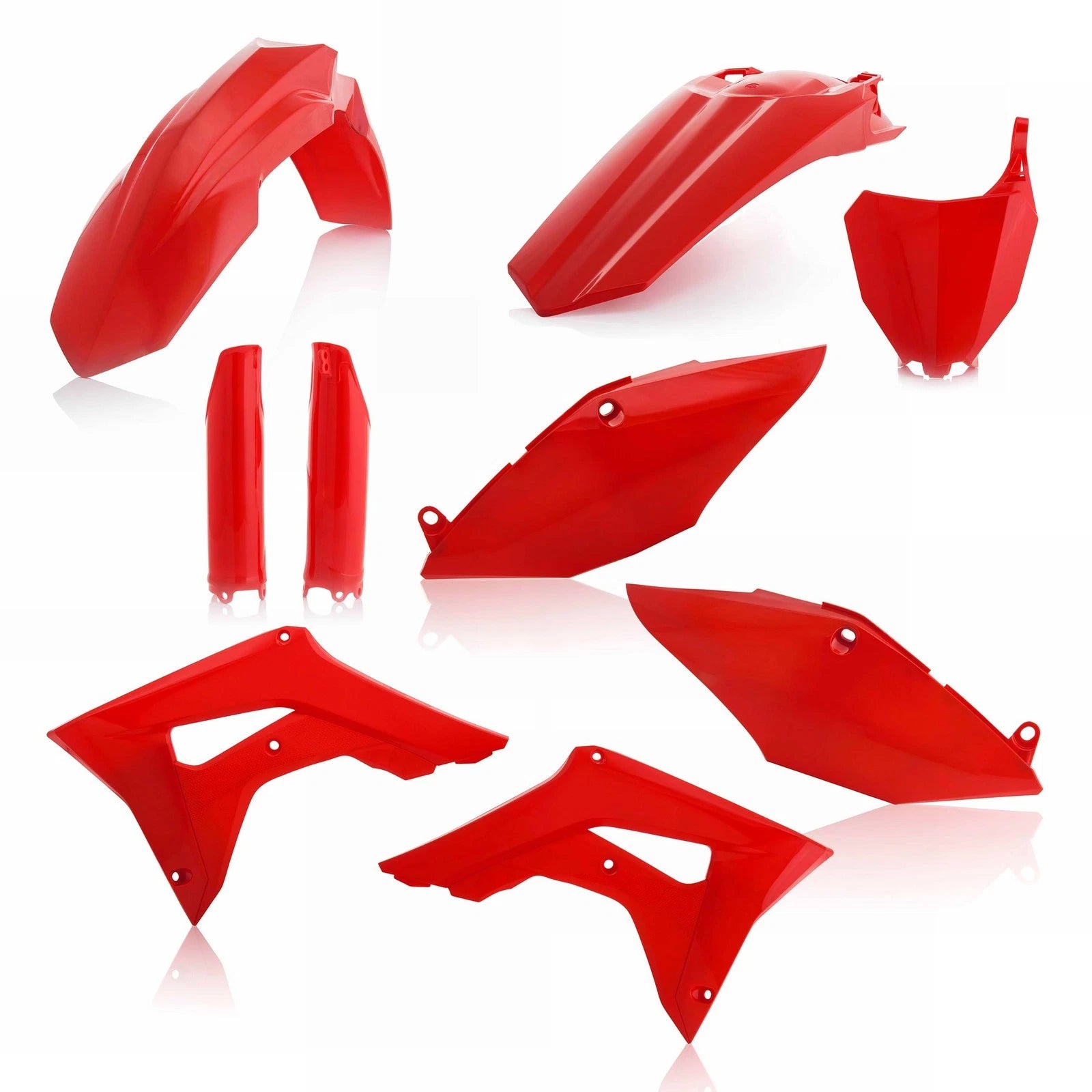 Acerbis Full Plastic Kit Red for Honda CRF450R & CRF250R (2017–2018)