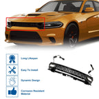 Front Upper Hood Bumper Grille for Dodge Charger (2015–2023) with Light Black