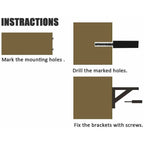 2X Folding Table Bracket 8 Inch Heavy Duty Universal