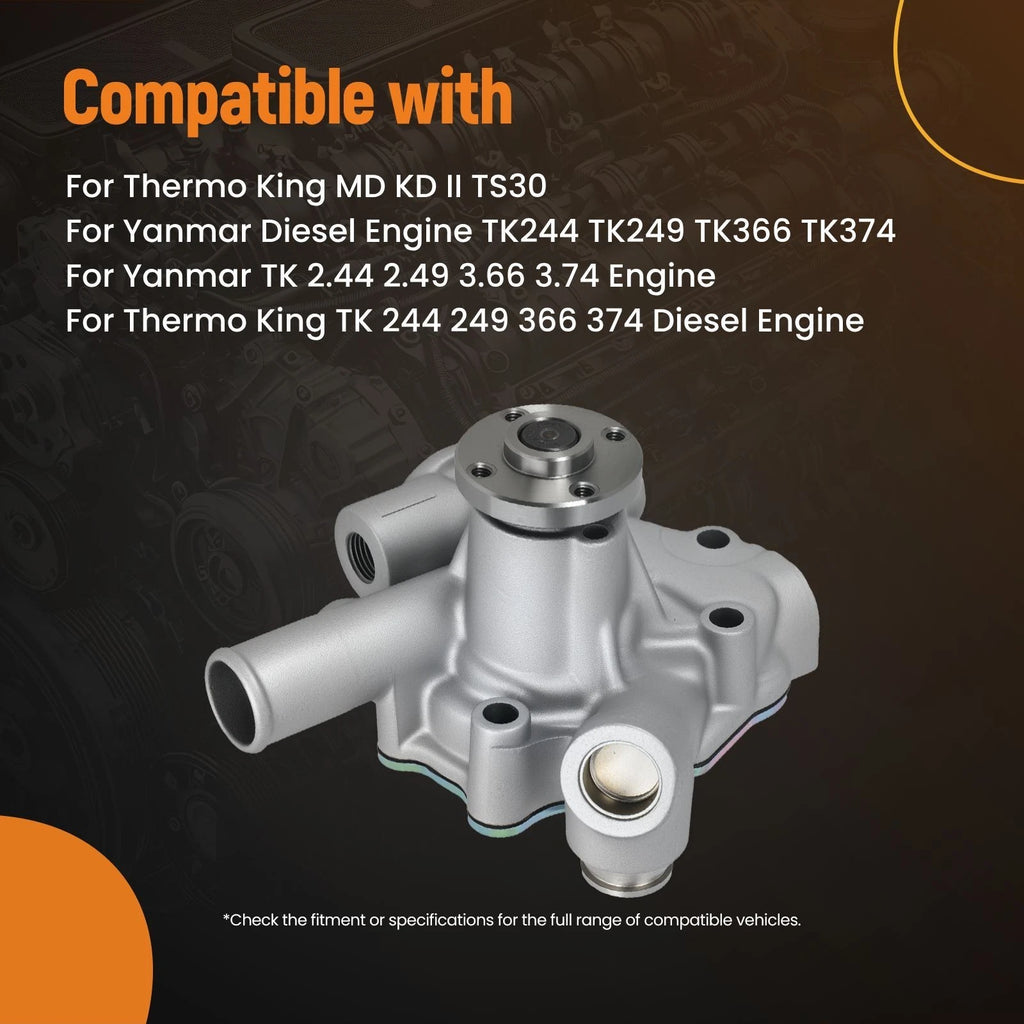 Engine Water Pump for Yanmar TK2.44 TK2.49 (13-506) Direct Replacement Aluminum