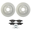 Hella Rear Rotors & Bosch QuietCast Brake Pads Kit for Mercedes W211 E320 (2003–2009)