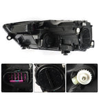 Headlight for Volkswagen Jetta (2011–2018) Black Left Driver Side