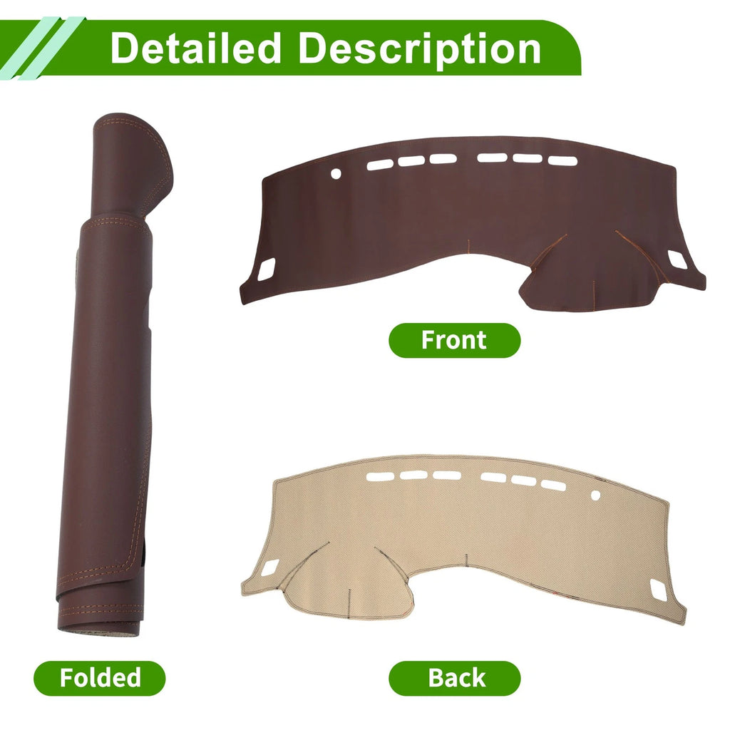 Dashboard Cover for Nissan Tiida (2011–2017) Dash Mat Carpet Brown