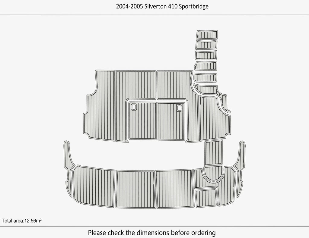 EVA Foam Pad Flooring Mat for Silverton 410 Sportbridge (2004)