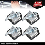 Set of 4 T-handle Tool Box Locks for RV Door Latch (Universal Fit)