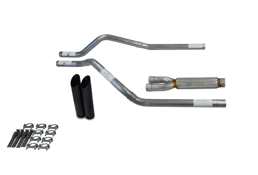 Dual Exhaust Kit for Chevy Blazer (1995–1999) - 2.5" with Black Tip