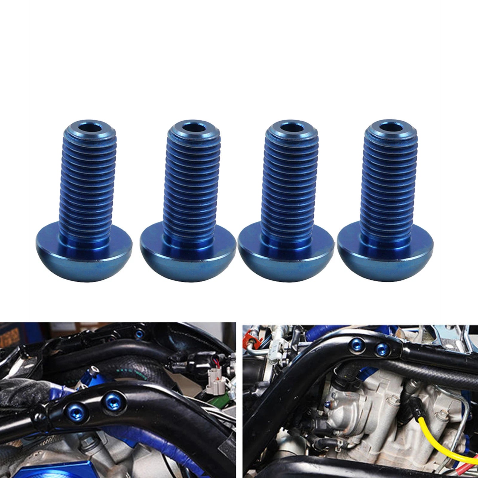 Set of 4 Front Frame Bolts for Yamaha YFZ450R ATV (2009–2025)
